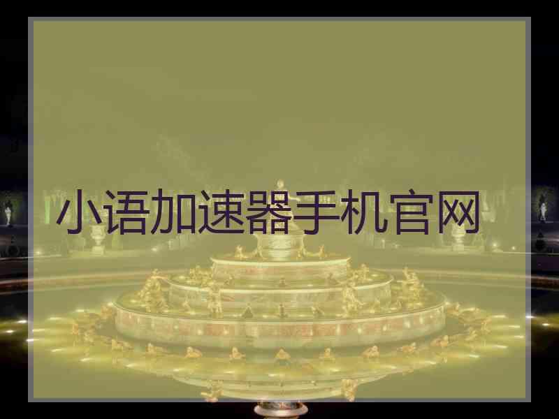 小语加速器手机官网