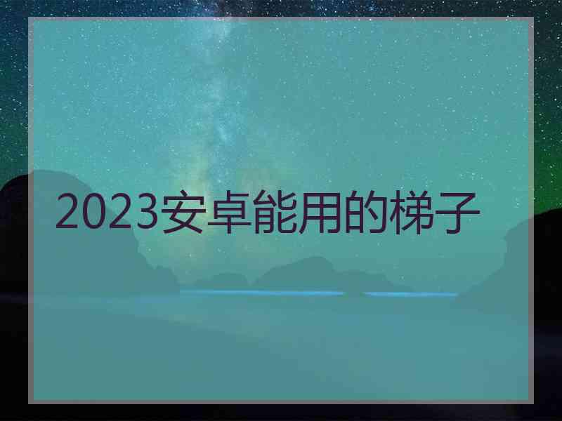 2023安卓能用的梯子