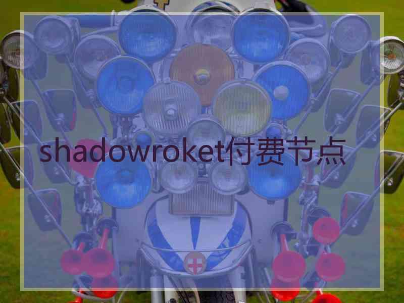 shadowroket付费节点