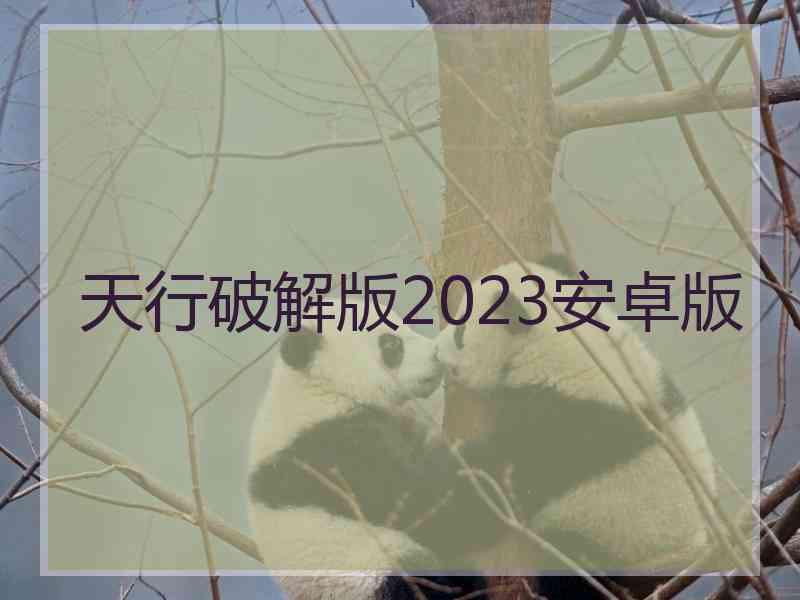 天行破解版2023安卓版