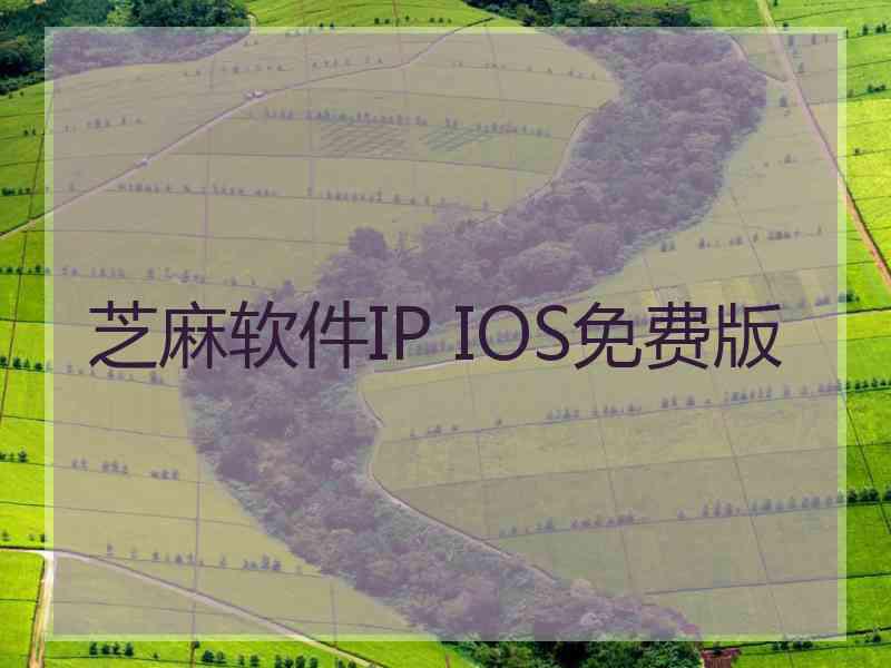 芝麻软件IP IOS免费版