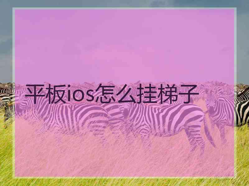 平板ios怎么挂梯子